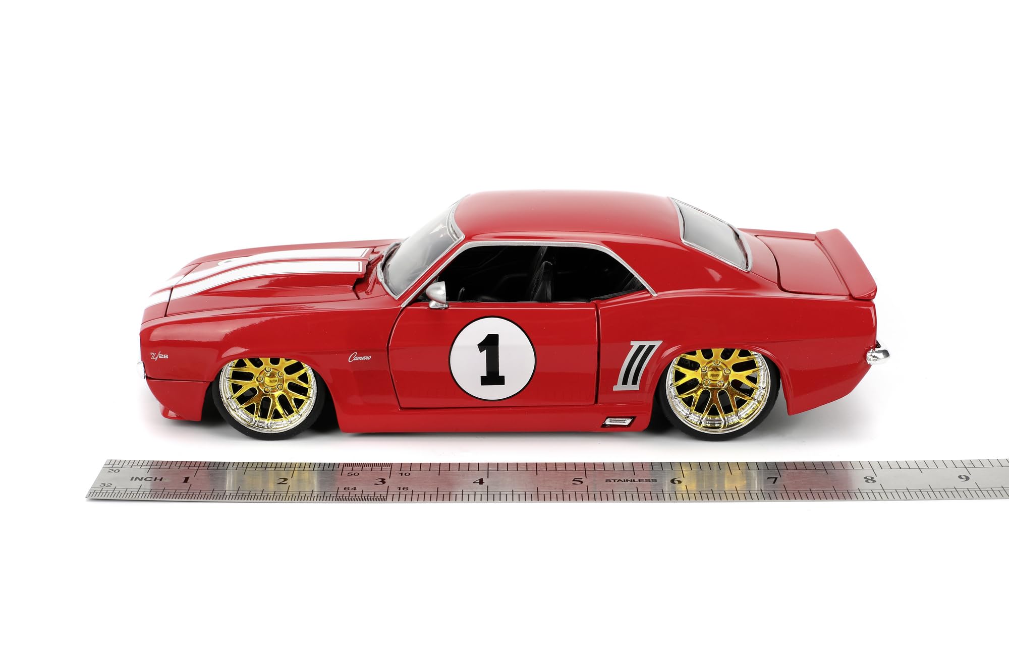 Fast & Furious JADA Toys 1967 Chevrolet Camaro modellino auto pressofuso, giocattolo per bambini e adulti, veicolo da collezione e da gioco, nero