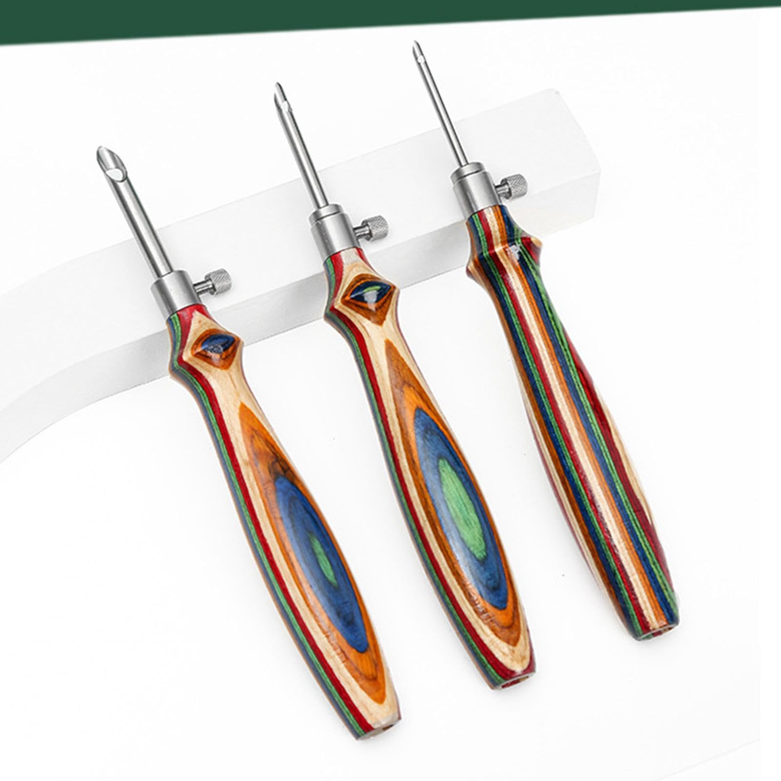 5 Zestaw igieł do dziurkowania DIY Craft Craft dziurkacz igła do przędzy hobbystycznej 5 mm/3,5/2,5 mm