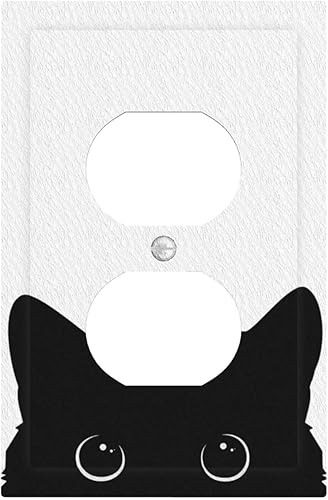 Miniatura 2 de Cubierta decorativa para interruptor de luz dúplex de 1 banda, placa frontal eléctrica, placa de receptáculo para baño, cocina, decoración del hogar