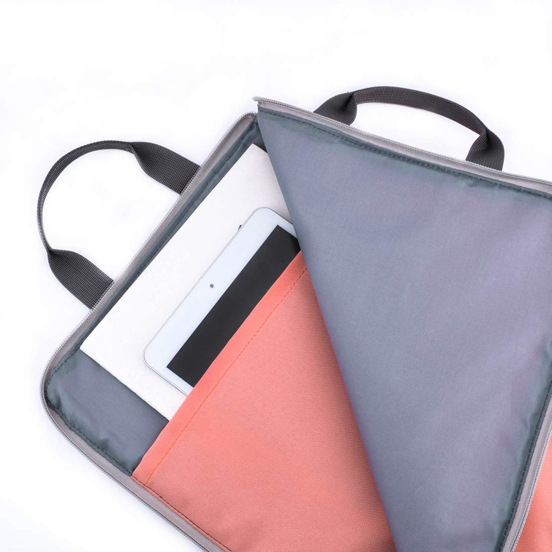 iSuperb® Organiseur de documents A4 avec support pour iPad, sac étanche et spacieux pour homme et femme (rose)