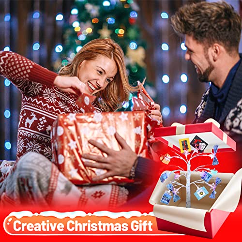 Money Tree Gift Holder - Colorful Light Gift Card Tree Display For Birthday With 12 Clips, 1.8Ft Tall Photo Cash Lottery Ticket Holder Unique Desktop Home Decorations #TOP7