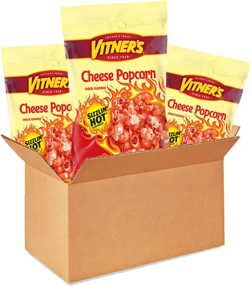 Vitner's Cheddar Cheese Sizzlin Hot Popcorn (3-2.3 Bags)