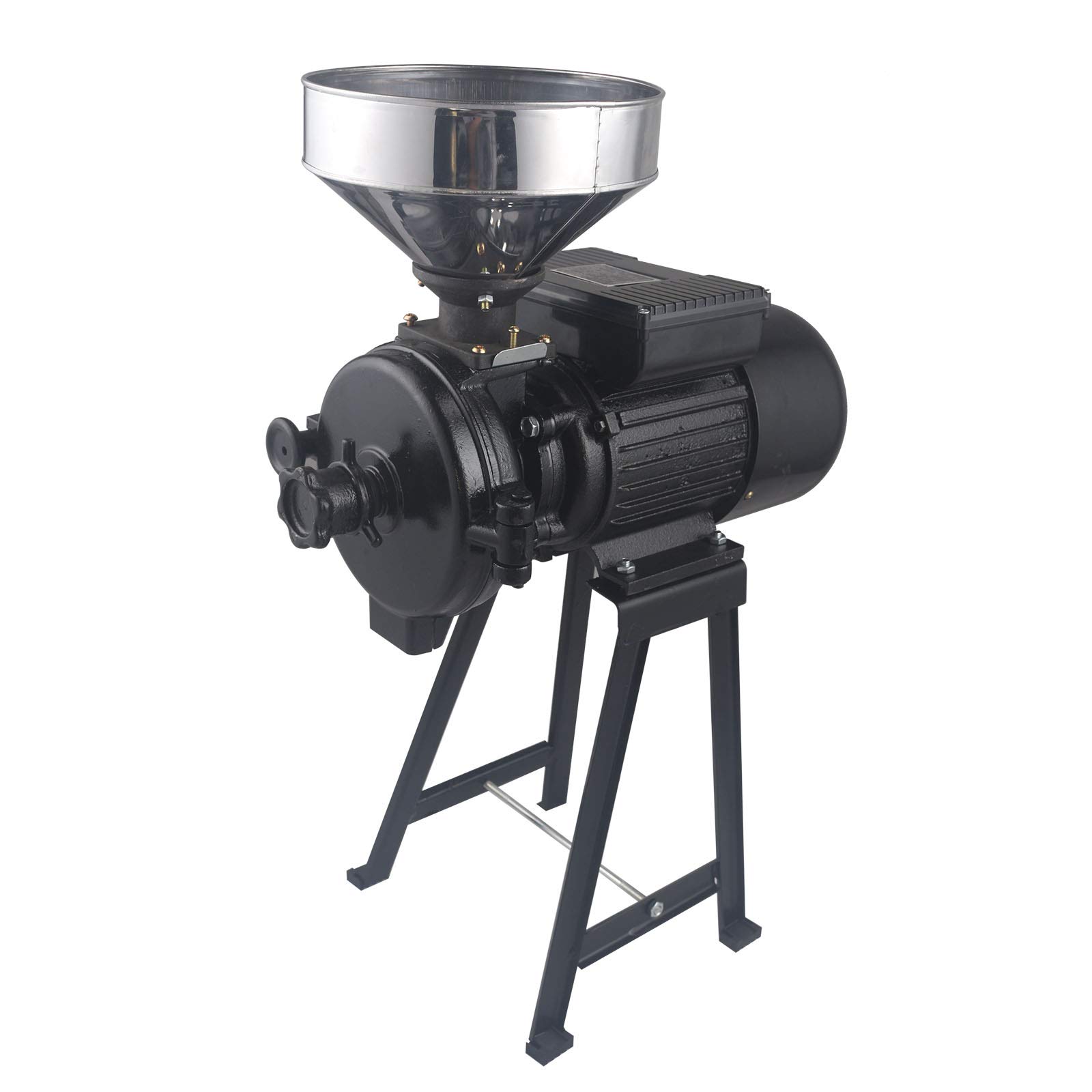 Molino de trigo seco con embudo Molino de especias 2200w para cereales de maíz arroz, adecuado para plantas de procesamiento de cereales supermercados vegetales tiendas