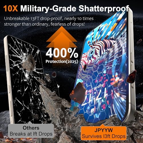 4 Pack for iphone 14 pro screen protector 6.1 inch for iphone 15 pro iphone 16 pro Tempered Glass Optional with Install Frame Case Friendly, Dynamic Island Compatible, Sensor Protection, HD, 9H