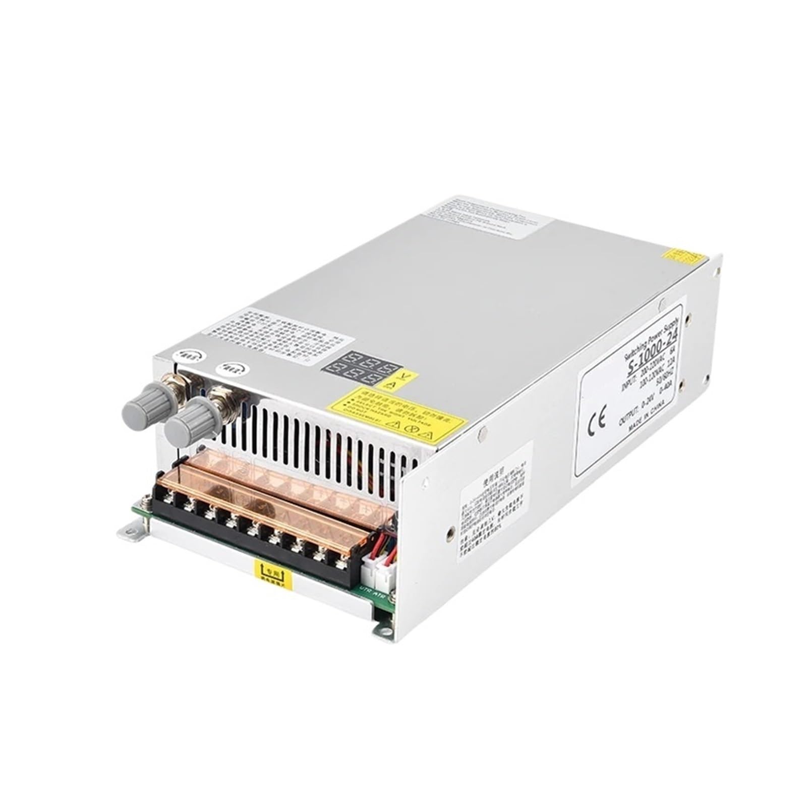 BRODEFUP 1000W Adjustable Switching Power Supply 0-12V 24V 36V 48V 60V 80V 120V 160V 220V(0-12V 70A)