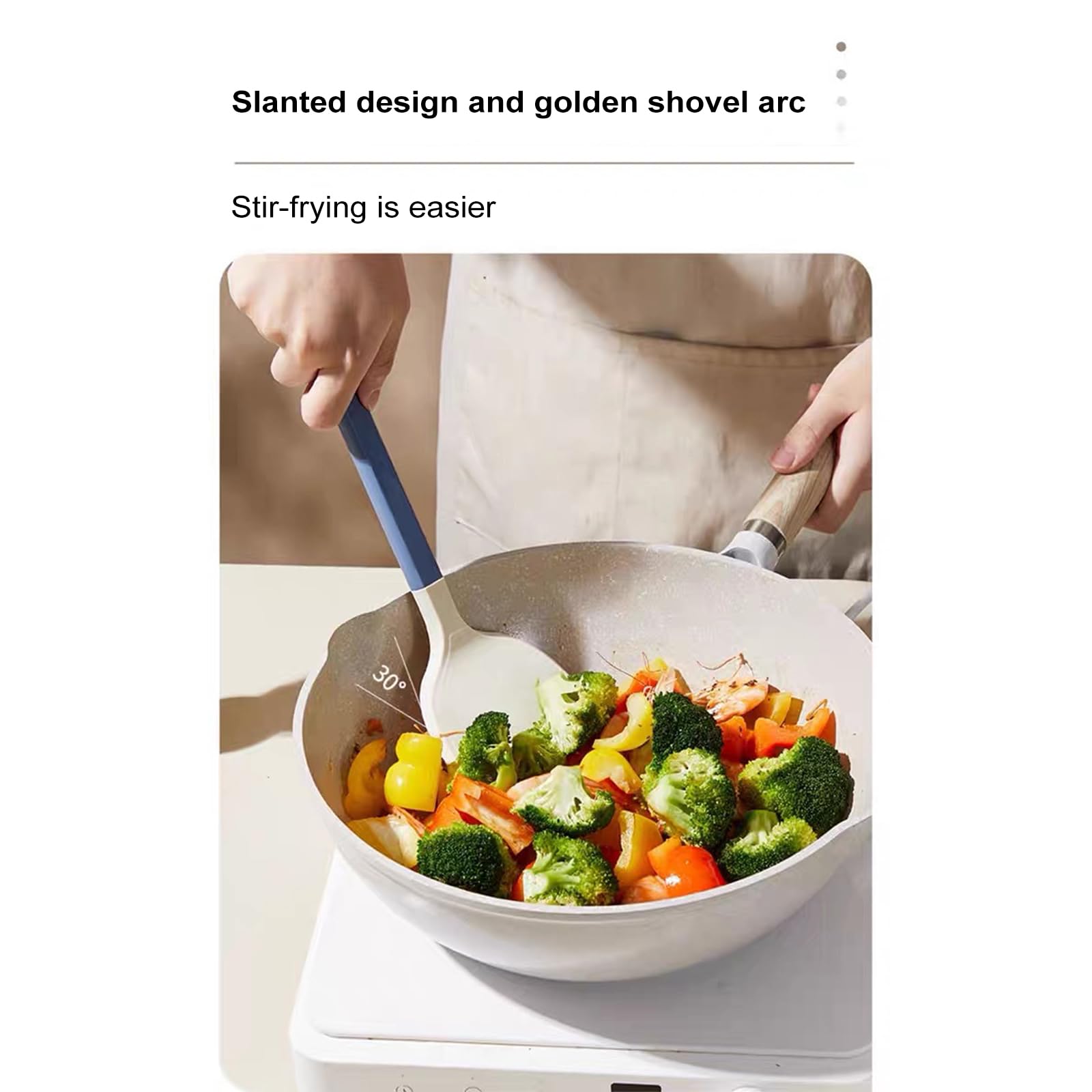 Küchenhelfer, Silikon Küchenutensilien Kochutensilien Set, Hitzebeständiger Schwarz Kochbesteck Kochgeschirr Mit Pfannenwender Für Kochen Backen, Gesund & Antihaft, Spülmaschinenfest 5 Stück