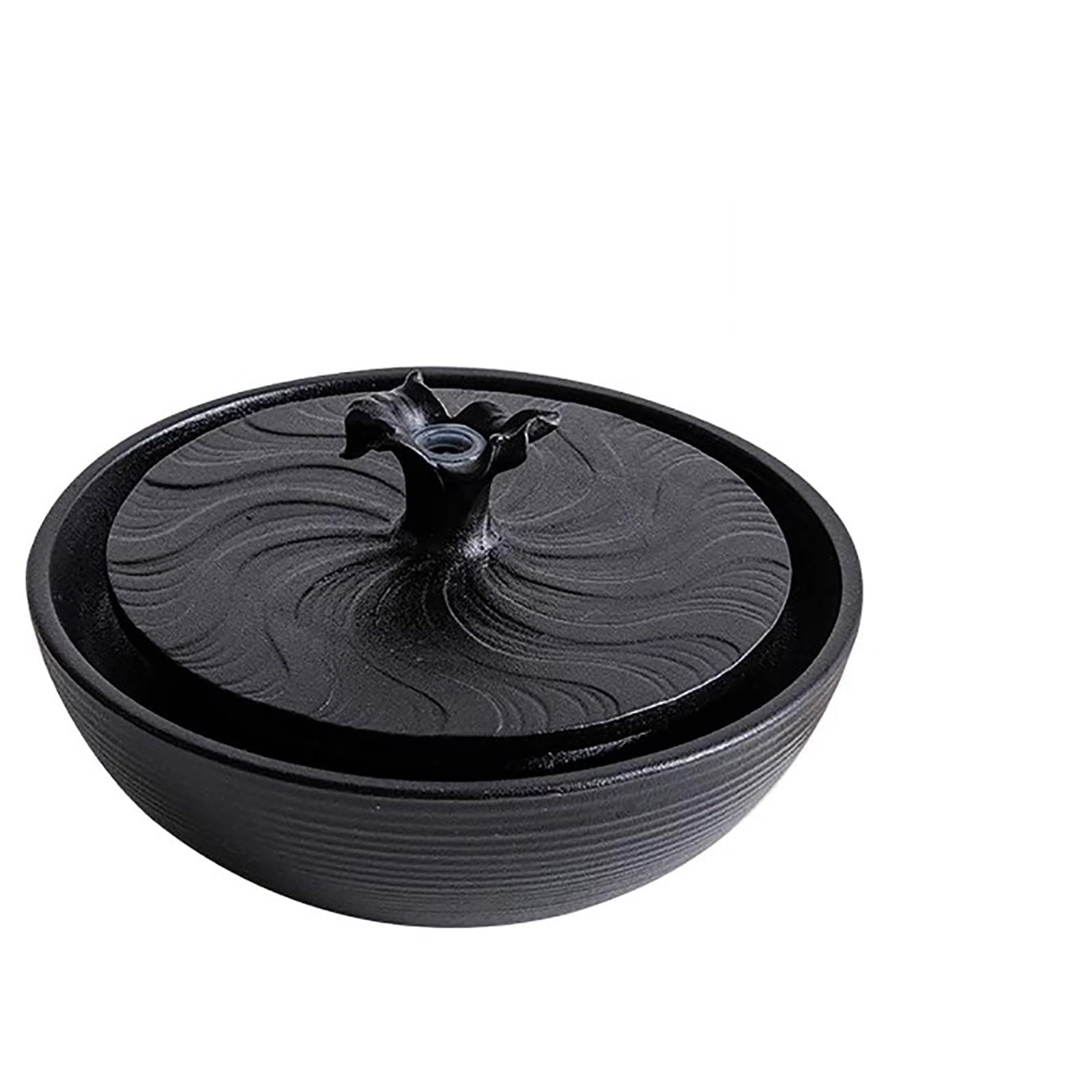 Fontaine à eau en céramique décorative avec motif vague artisanale