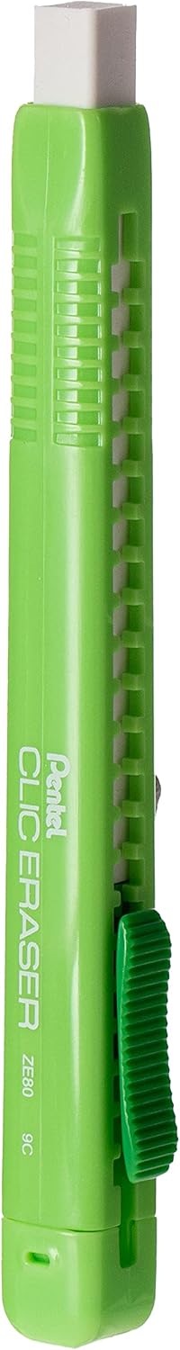 Pentel ZE80-K Eraser Pen Set of 12 Light Green