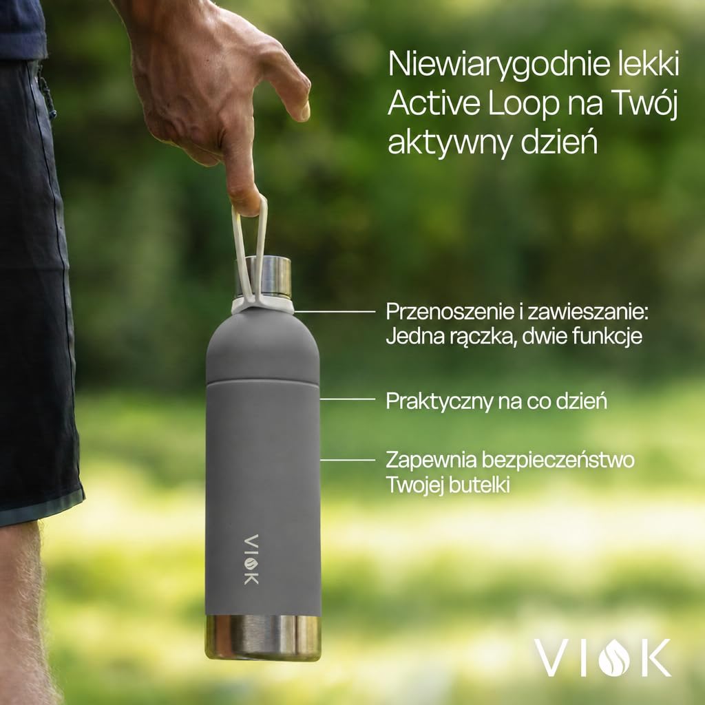 Butelka do Aarke Carbonator 3 i 2 oraz Smeg SKC01, kompatybilna z Brita SodaOne, Sodapop Cooper i Philips GoZero – zamienna butelka ze stali nierdzewnej 1,3 l do saturatora wody (2, Szary matowy)