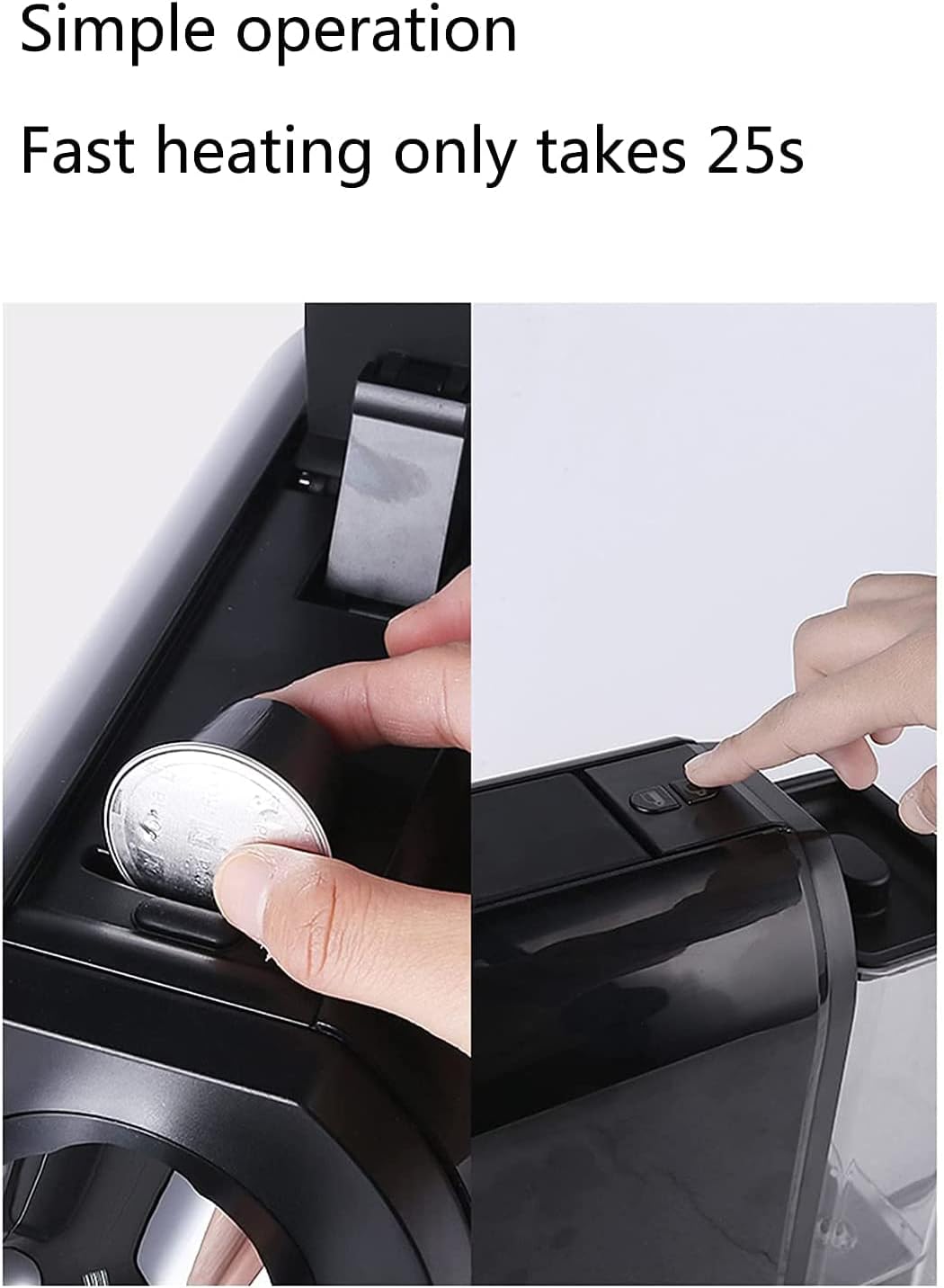 Automatic Capsule Coffee Machine, Pump Pressure Coffee Maker For Espresso, Large Capacity Water Tank, 25s Fast Brewing, Simple Operation, 20240309