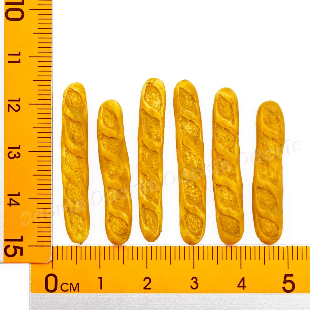 Odoria 1/12 Miniature Bread Baguettes – Dollhouse Food Decor Accessories (Set Of 6)