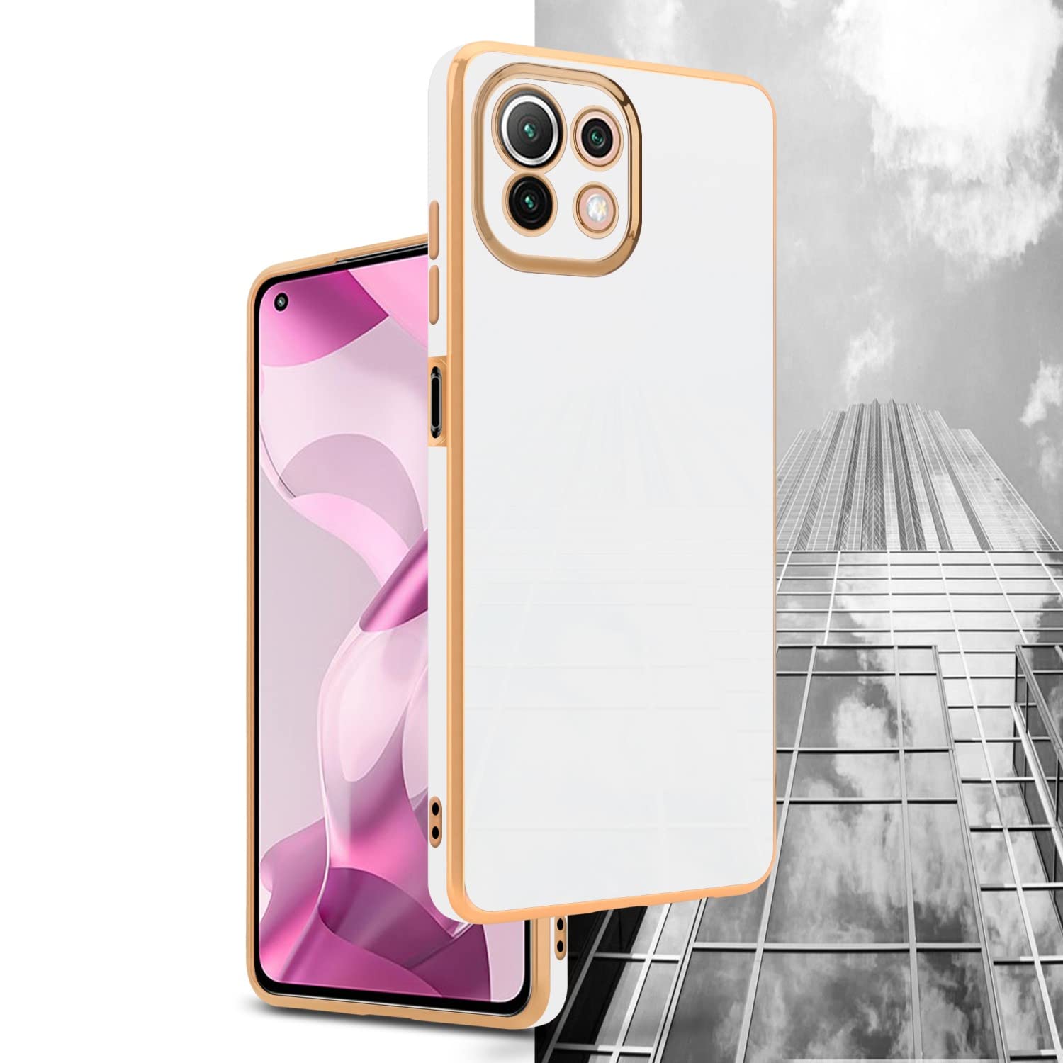 Cadorabo Hülle Für Xiaomi Mi 11 LITE (4G/5G) & 11 LITE NE – TPU/Silikon, Schlank, Kratzfest, Schwarz