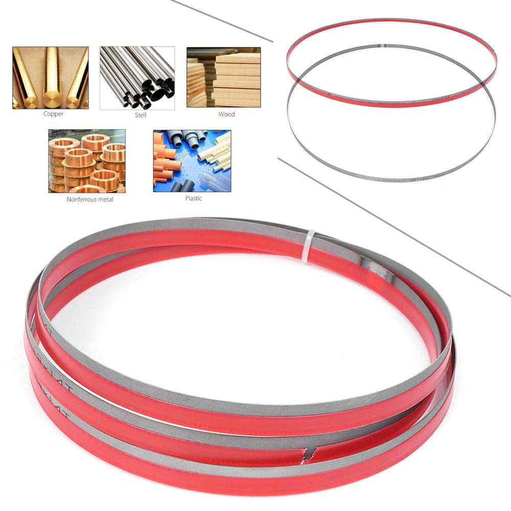 Set 3 Lame Sega A Nastro Bimetalliche Encut M42 – 1470x13x0,65 Mm, 10-14 Denti/pollice, Per Acciai E Metalli