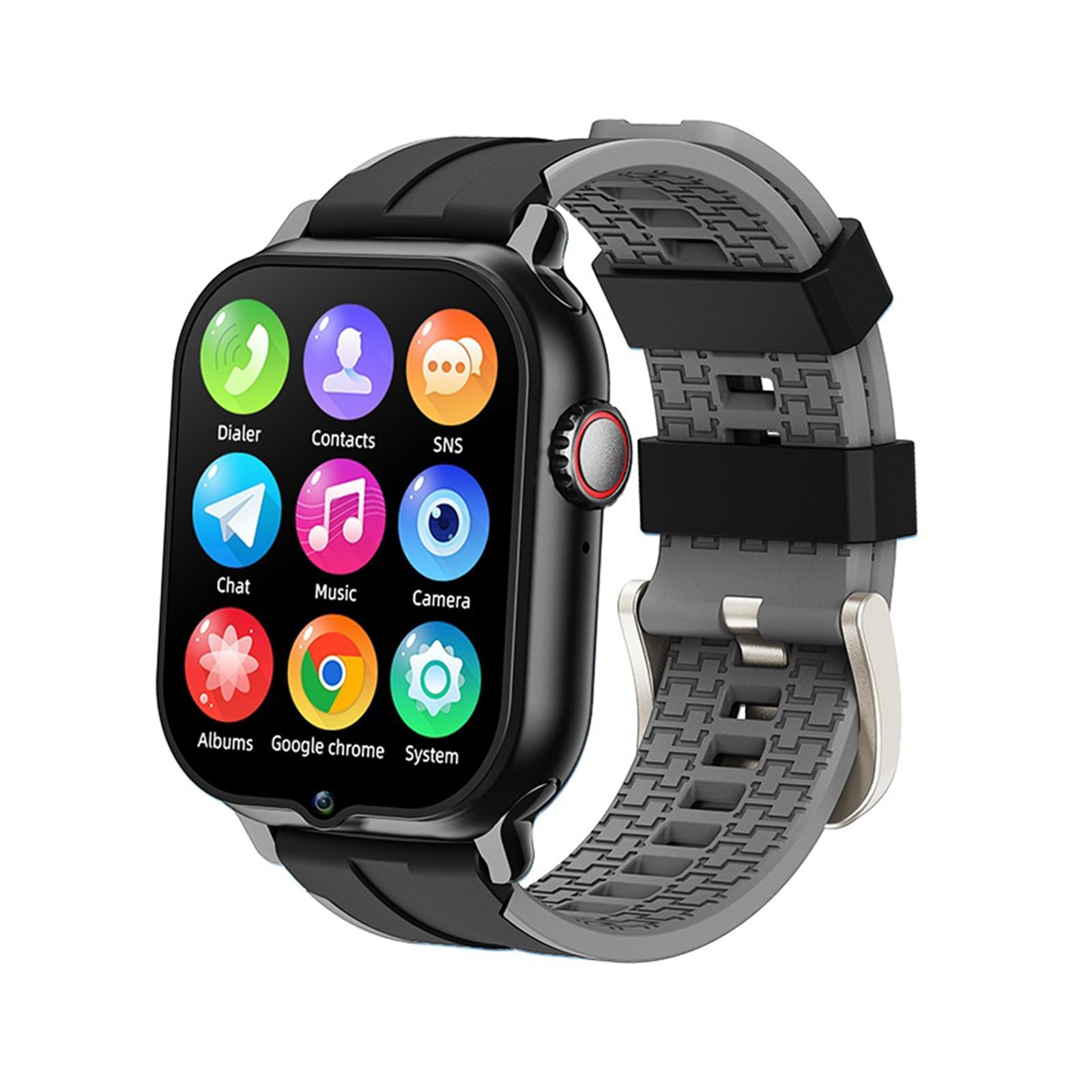 4G Smartwatch GPS Dla Dzieci Wi-Fi Wodoodporny Telefon Wideo Śledzenie Czasie Rzeczywistym Inteligentny Zegarek Kamera SOS Alarm Awaryjny Krokomierz Ekranem Dotykowym Anti-Lost Zegarek GPS,Black