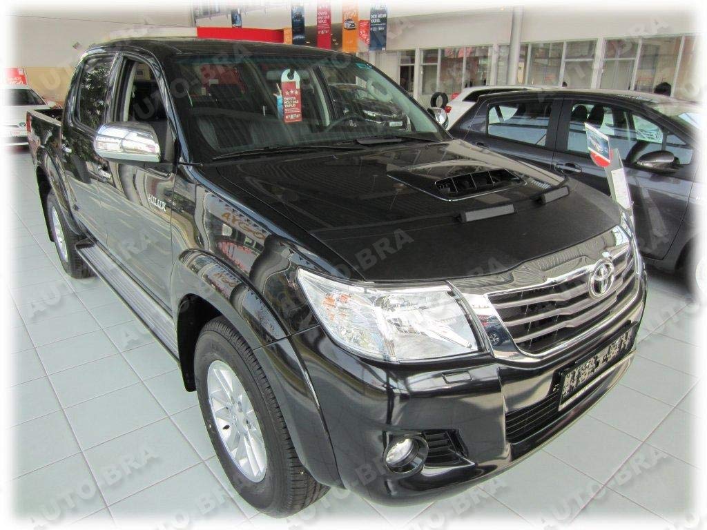 Hood Bra Front End Nose Mask Compatible with Toyota Hilux 2005-2015 Bonnet Bra STONEGUARD Protector Tuning