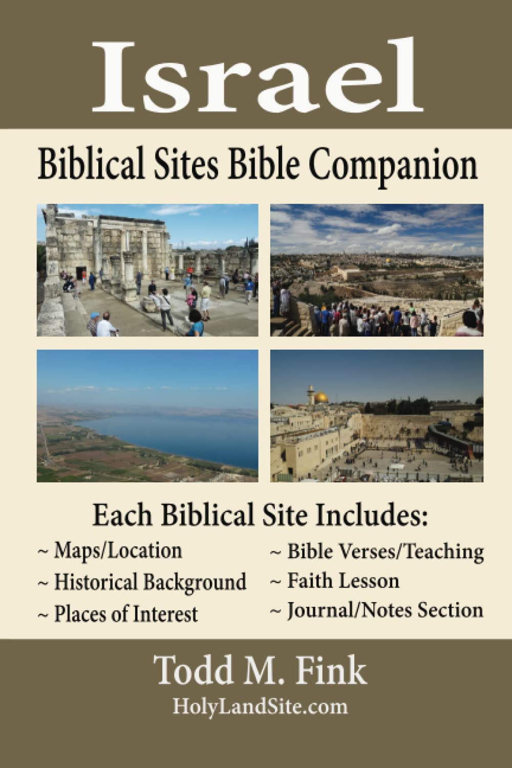 Israel Biblical Sites Bible Companion Black & White Version