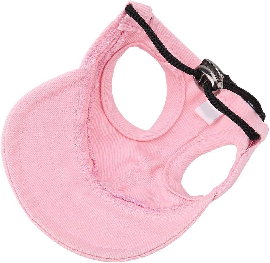 Fdit Pet Dog Sun Protection Visor Hat with Adjustable Strap Sport Hat (S)
