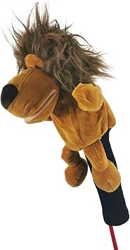 Golf Club Covers Funny Plush Animal Head Covers for Woods and Driver,Golf Club Gear Supplies Accessory for Women and Men