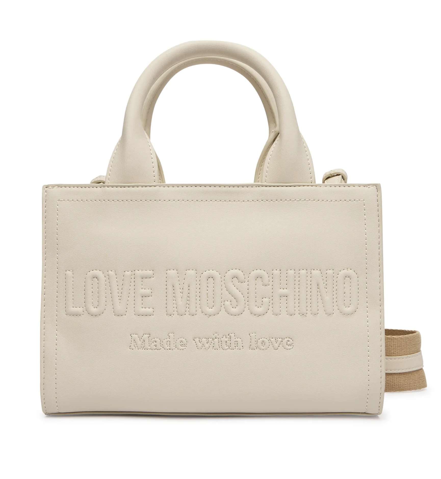 Love Moschino JC4044PP1OLE0110, hecho a mano, para mujer, marfil, única, blanco perla (ral 1013), Talla única