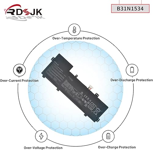 Miniatura 6 de B31N1534 Batería para portátil Asus Zenbook U5000 UX510 UX510UW UX510UW-1A UX510UW1A UX510UW-RB71 UX510UW-CN044T UX510UX UX510UX-1A UX510UX-1A