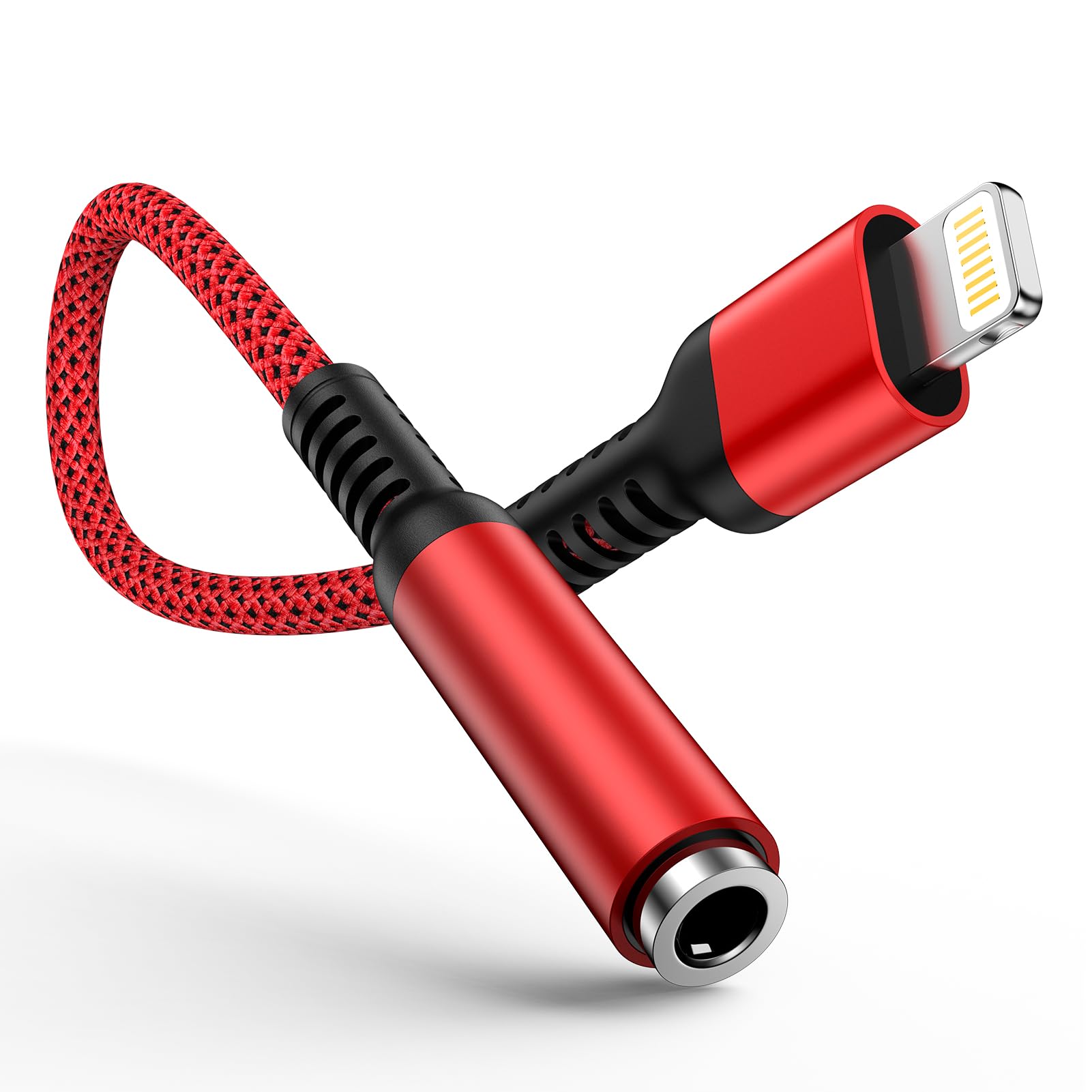 ライトニング 変換 イヤホンジャック iPhone 変換アダプタ Lightning - 3.5mm イヤホン 変換ケーブル 通話対応/MFi認証 イヤホン・ヘッドホンアダプター ライトニング 3.5mm 変換 音量調節/音楽対応Phone14/13/12/11/iPadなど対応 0.18m [並行輸入品]