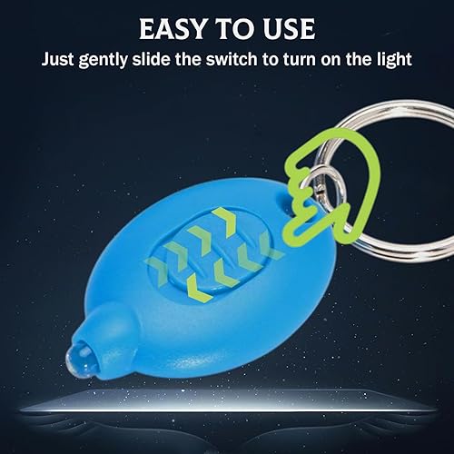 Miniatura 5 de 16 unids LED llavero linterna luz blanca mini llavero luz ultra brillante pequeña linterna, micro bolsillo llavero linterna LED para iluminación de