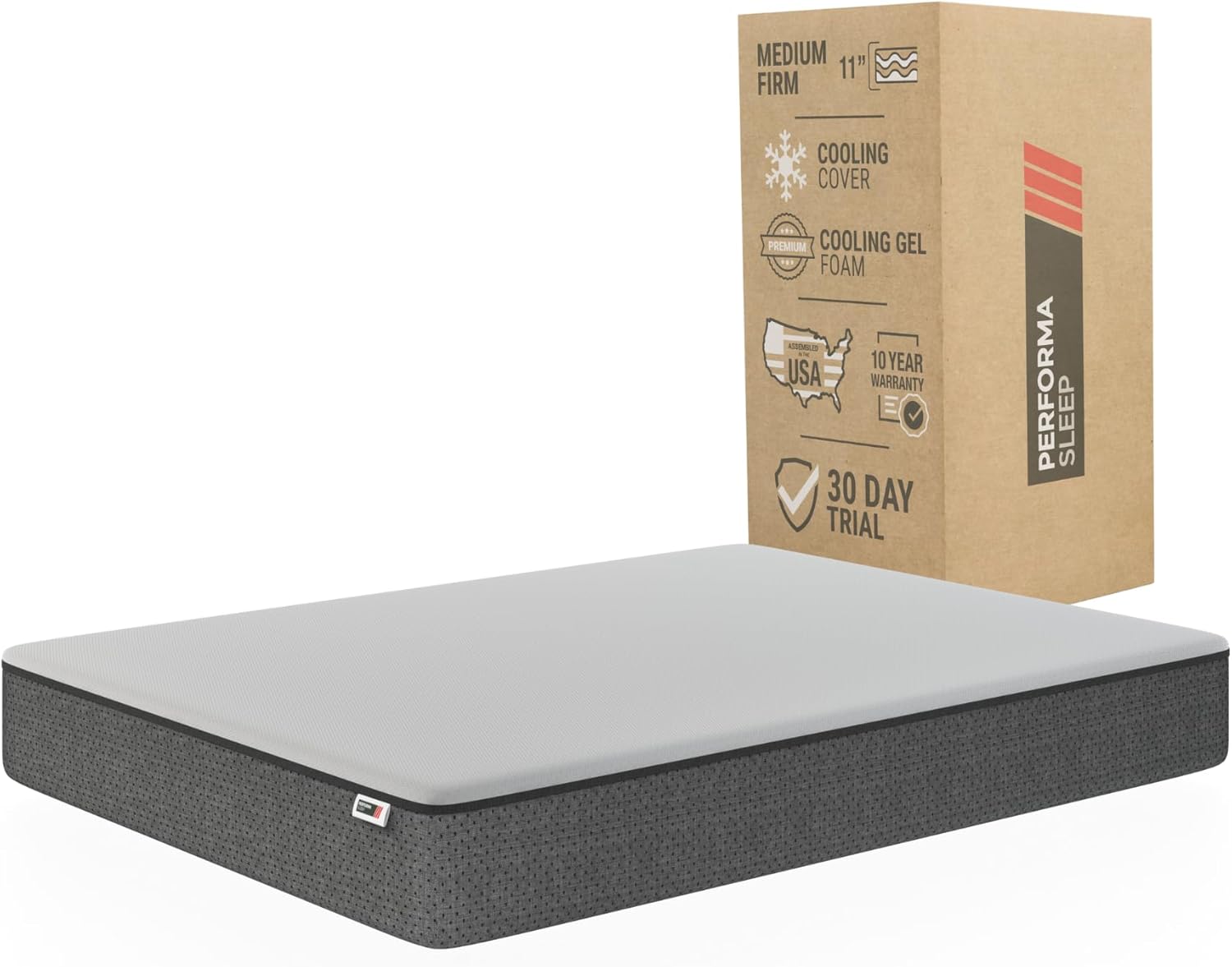 11” Essential Memory Foam Mattress Twin | Medium-Firm Pressure Relief, Cooling Comfort, Motion Isolation & Supportive Base Foam | Stomach, Back & Side Sleepers | CertiPUR-US® Certified