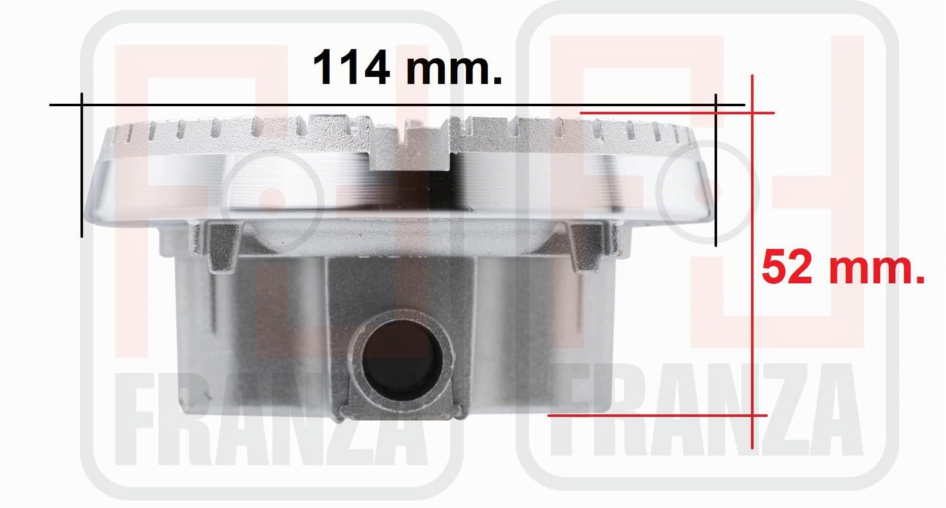 Whirlpool - Kit bruciatori Defendi Sabaf per piano cottura 5 fuochi, spartifiamma Opachi satinati neri, tripla corona, Made in Italy