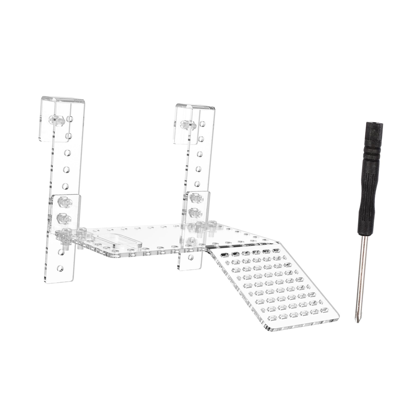 VILLCASE Piattaforma per Tartarughe d Acqua in Acrilico Facile da Installare Area di Riposo per Rettili Acquatici per Vasca Stili Multipli