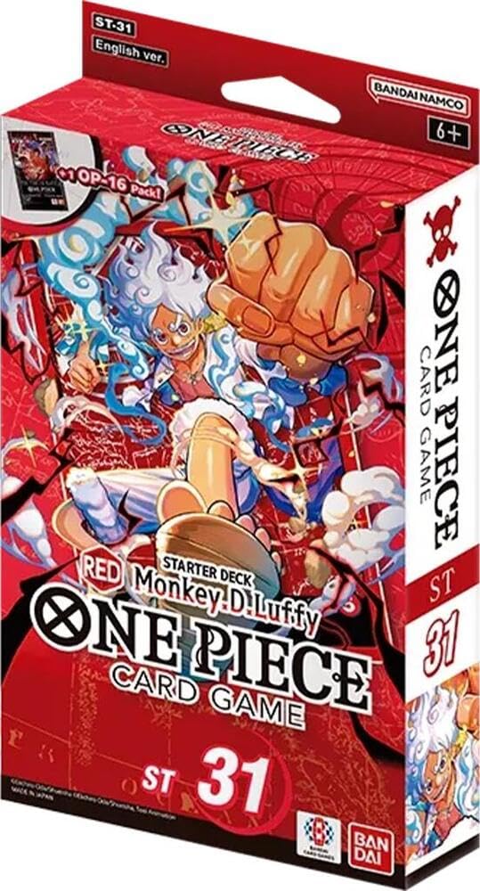 One Piece Card Game Starter Deck ST-31 Red Monkey.D.Luffy, exact product listing photograph