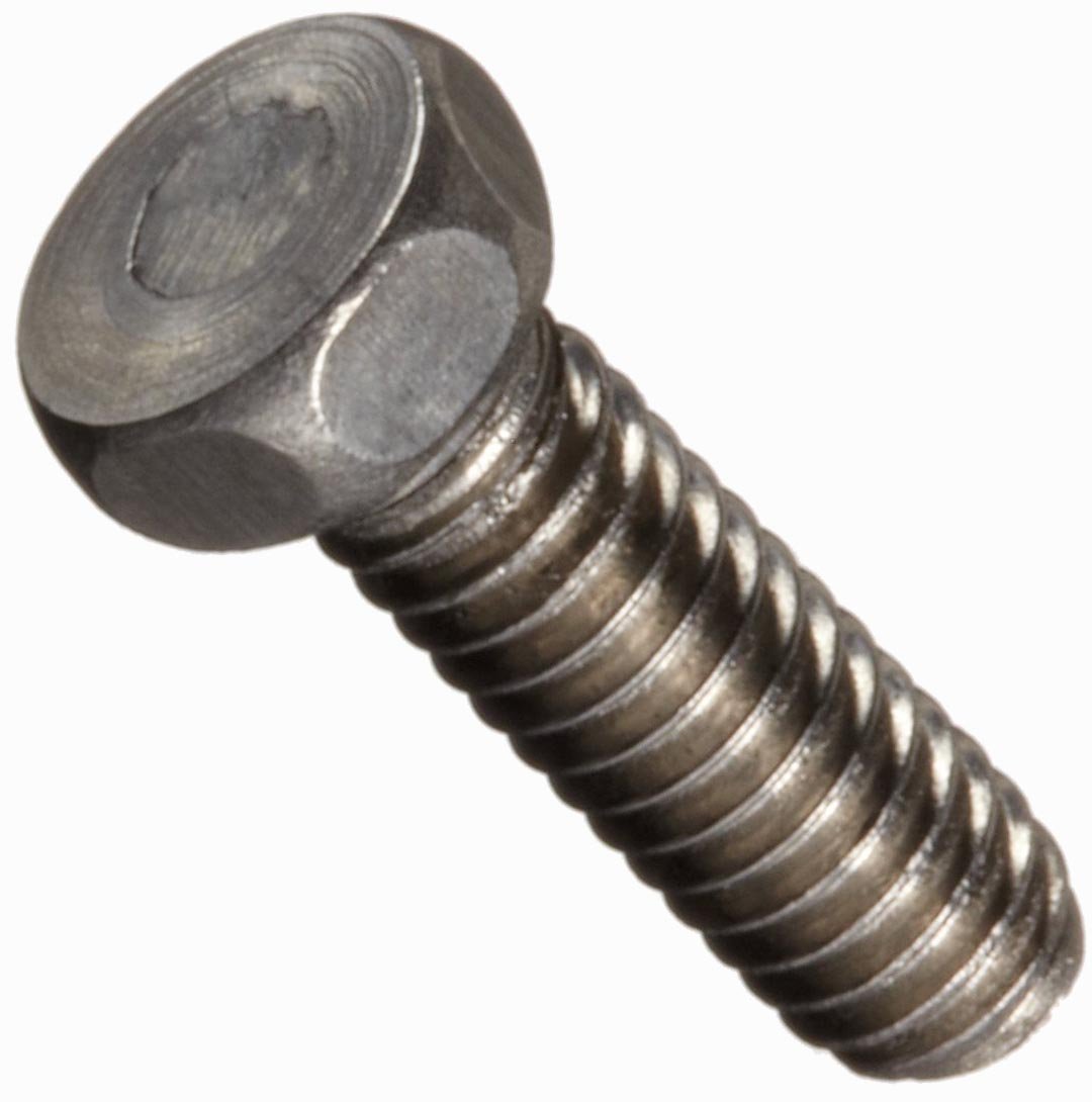 Stainless Steel Machine Screw, Hex Head, #10-32, 1-1/2" Length (Pack of 10)