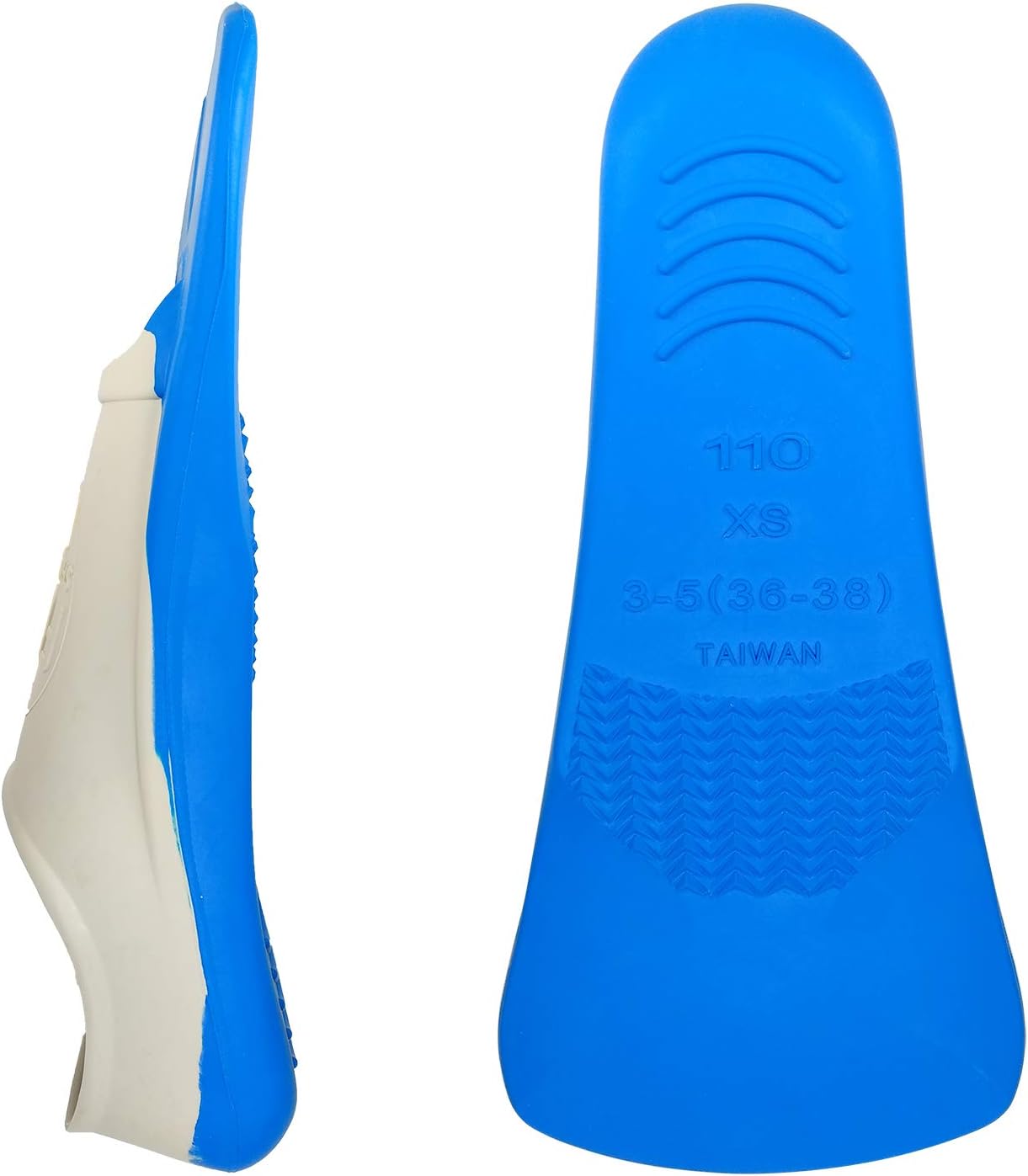 Flow Short Blade Swim Fins for Swimming Pool Lap Training - Youth Sizes (XS 3-5 (Blue)) : Sports & Outdoors