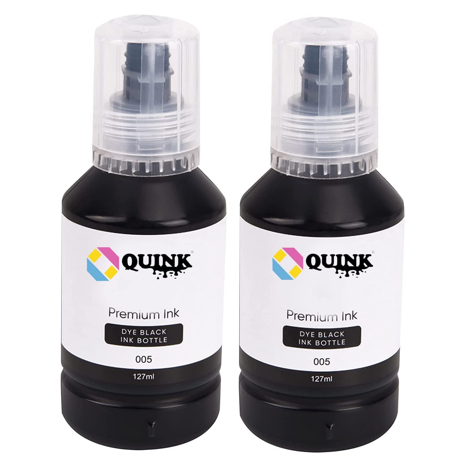 QUINK 005 Black Refill Ink Bottles for Epson M2140, M1100, M1120, M1140, M1170, M2110, M2120, M2170, M3180, M3170 and M3140 Printer and Compatible with Epson 005 Original Ink Bottle (2PC) (B0B7P7MMKL) Amazon Price History, Amazon Price Tracker