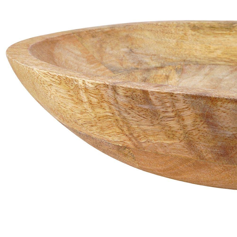 Vilde Bol à fruits, Coupelle en Bois, Bol de Service, 30 x 6,5 cm