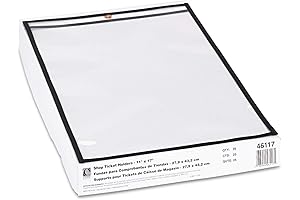 Crystal-Clear Viewing of Shop Tickets with C-Line's 11x17 Shop Ticket Holders