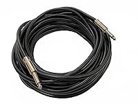 Vista 2 de Cables de altavoz TS profesionales de calibre 12 de 1/4 a 1/4 pulgadas - Cables de altavoz DJ/PA de 12 AWG de 10 pies, cables de audio