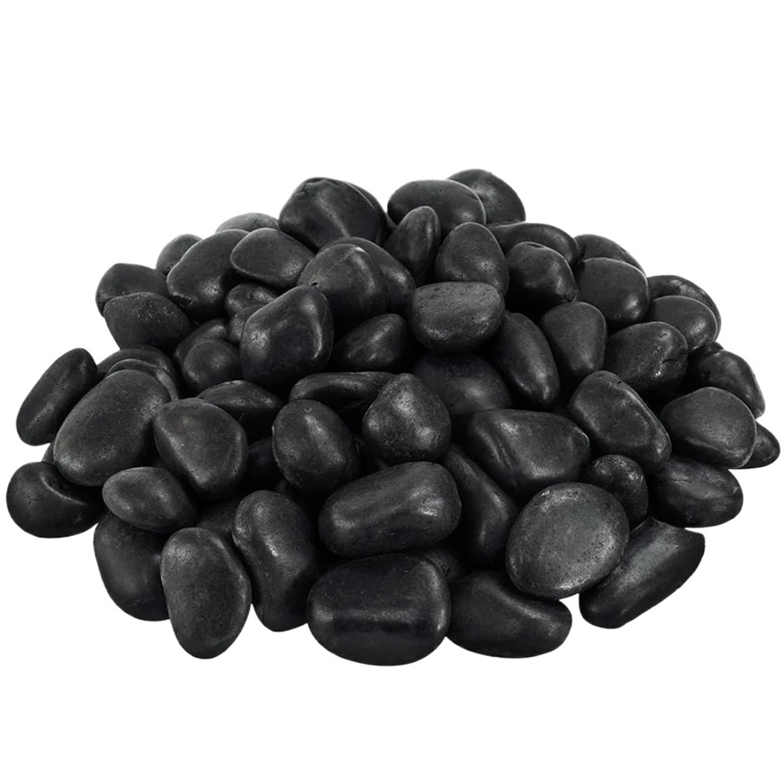 Pietre Decorative da Giardino Ciottoli Alti lucidati 2-3 cm Decorazione paesaggistica Peddles for acquari Acquari Pietre Decorative orticole(400g Black)