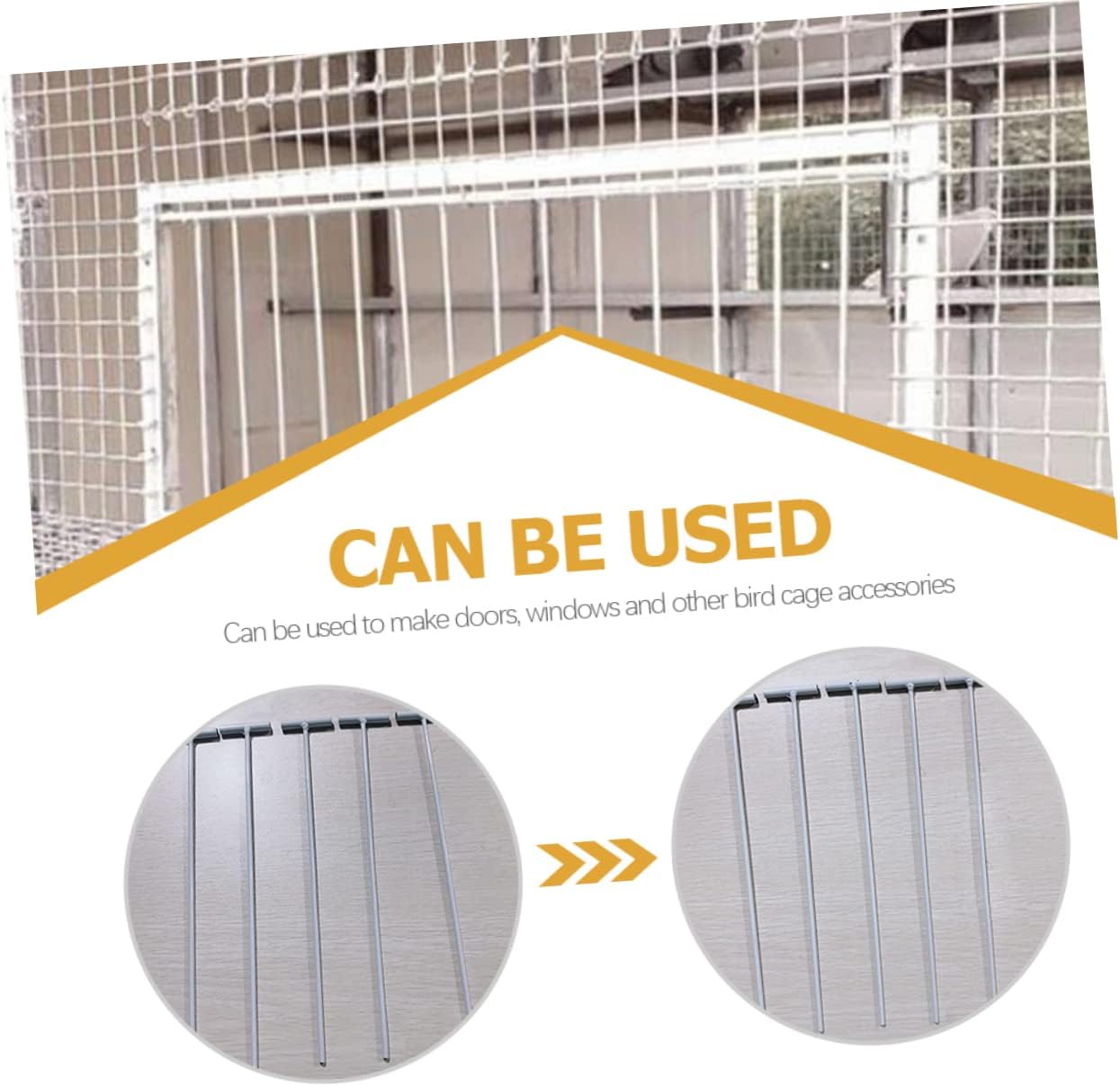 45 Pcs Pet Accessories Pet Supplies Curtain Accessories Horse Feed Bucket Covers Pigeon Catching Supplies Bird Cages Traps Bird Door Iron Bars Door Curtain Rods Door Bars for Bird