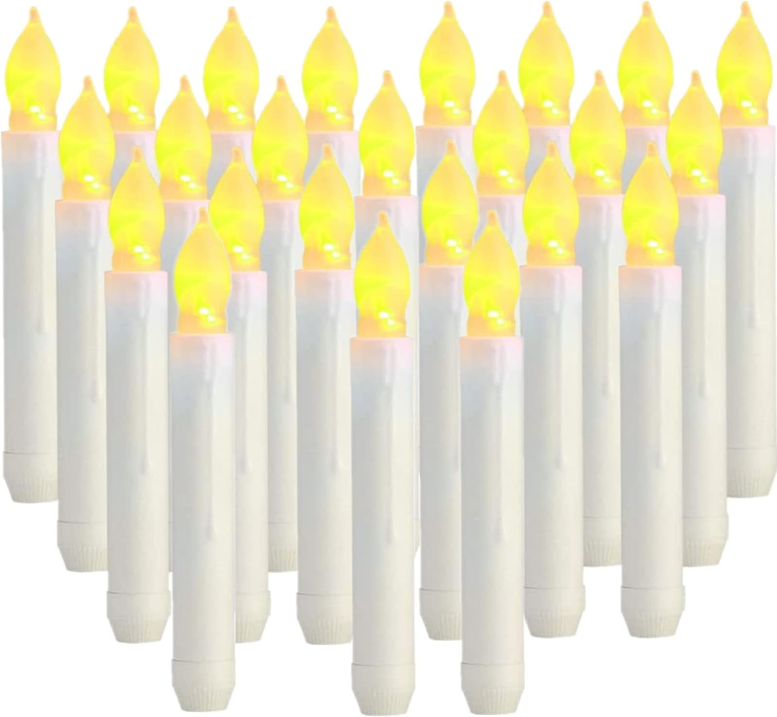 48 Bougies Plates à LED Avec Effet Flamme Vacillante [Lunartec