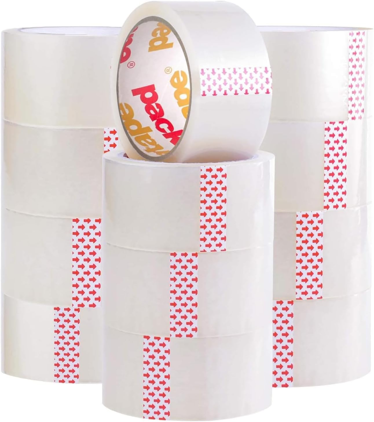 Packatape 12 Rolls Per Pack 48MM x 66M Clear Packaging Tape for Parcels and Boxes. This 12 Rolls Pack of Heavy Duty Transparent Packing Tape Provides a Strong, Secure and Sticky Seal for your Boxes