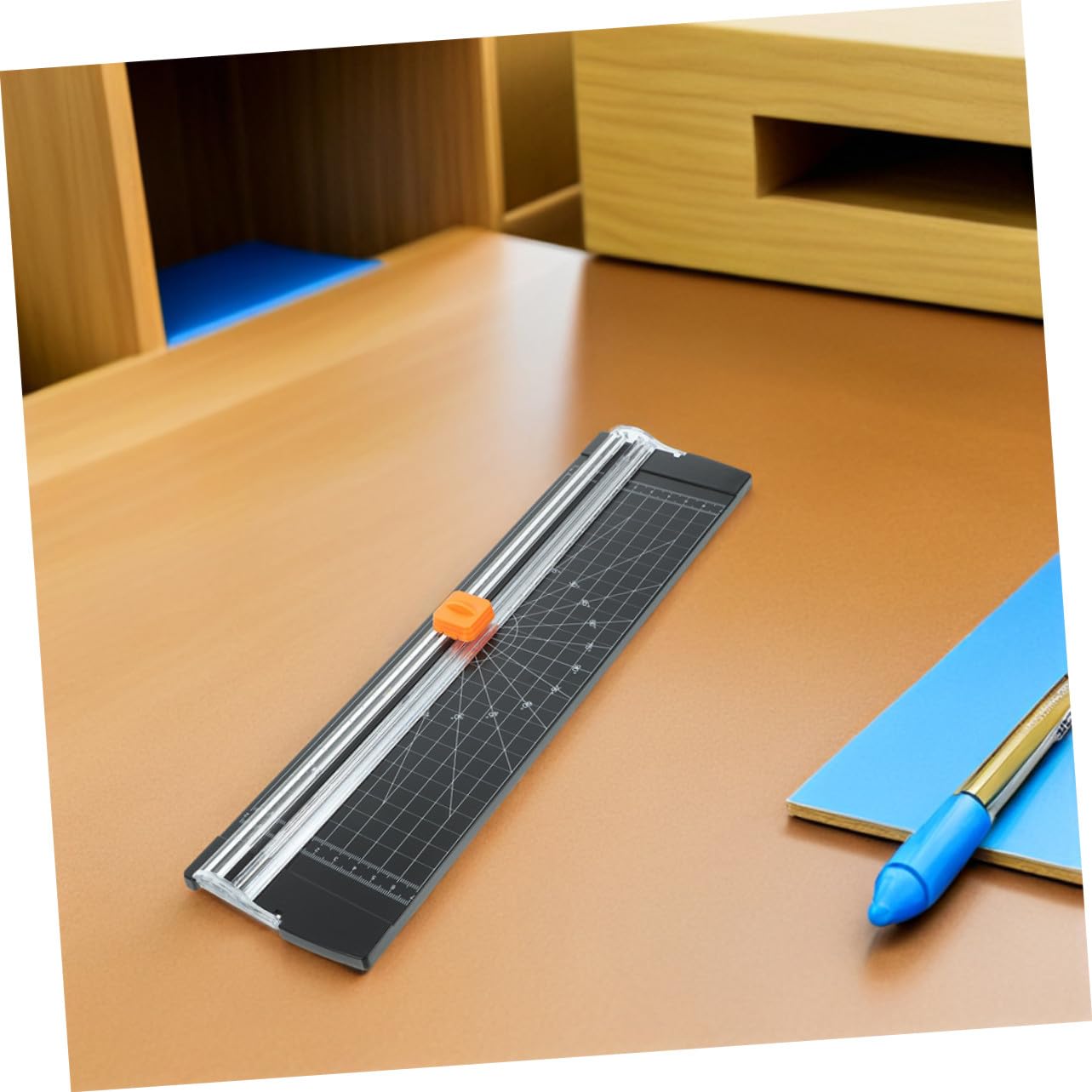 Hemobllo 2 Pezzi Mini Taglierina Carta Portatile per Ufficio Strumento Taglio per Foto Origami e Progetti Carta Scuola e Te