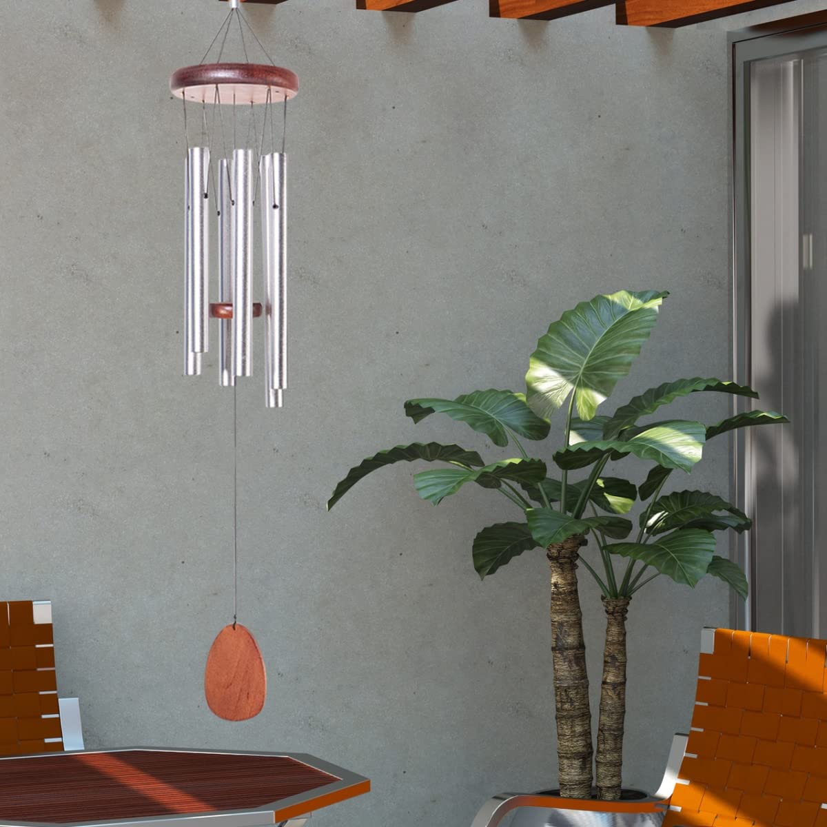 CIM Carillon Klangspiel Mélody Haute Fréquence Longueur Totale 75 cm Incl. Crochet de Suspension Résistant aux Intempéries
