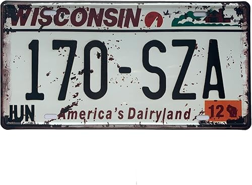 Miniatura 51 de Placa de matrícula de Wyoming de aluminio, placa decorativa de automóvil novedosa, placas de matrícula de 12"x6" para el frente del automóvil, placa