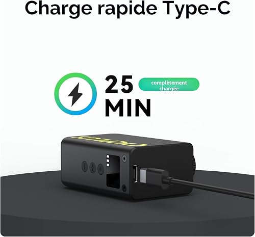 CYCPLUS Tiny Bicycle Pump with Pressure Gauge, Max 120 PSI Electric Mini Pump, Auto Stop with Presta and Schrader Valve for E-Bike, MTB and Road Bike AS2 Ultra (90g) - 6