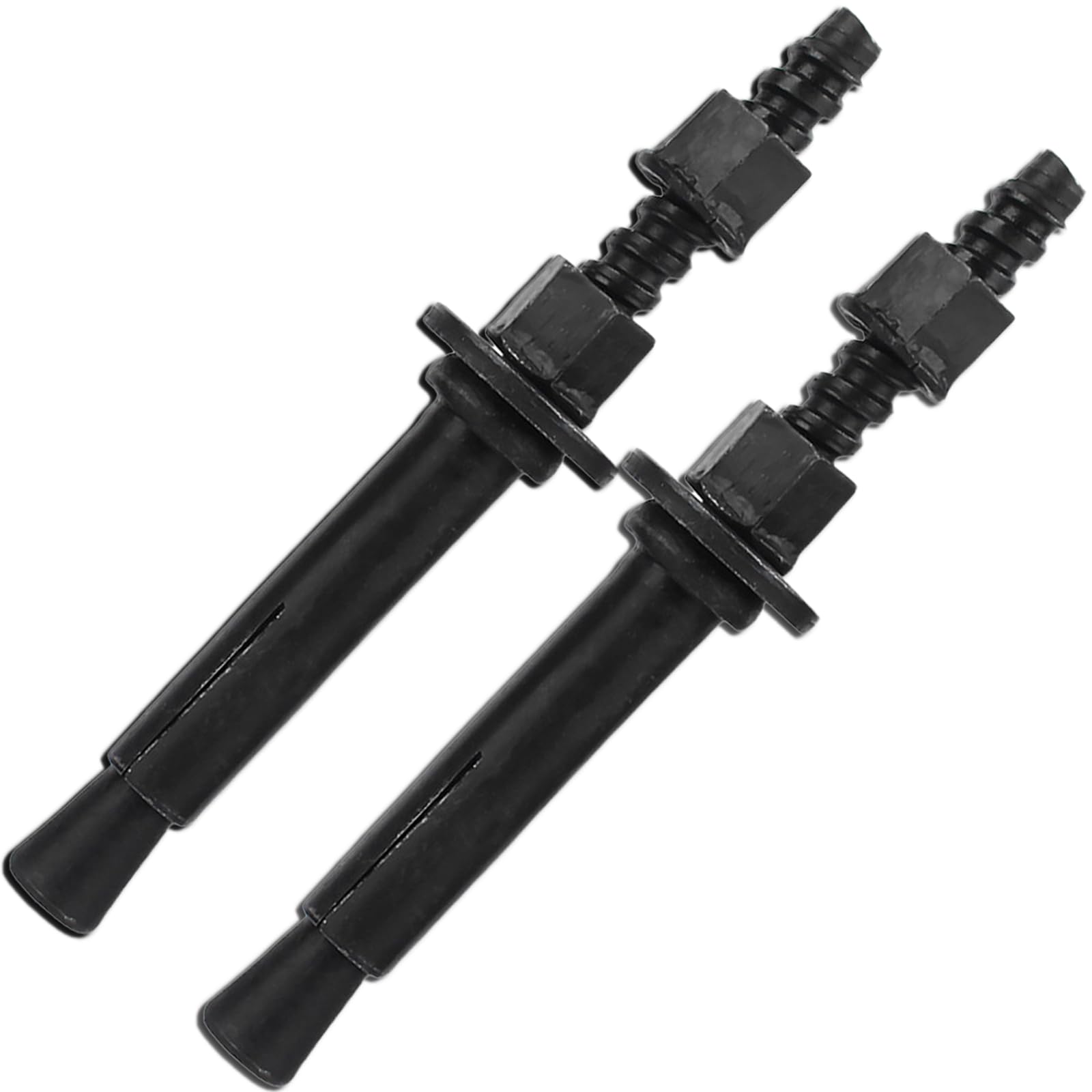Professional Core Drill Anchor M16 x 165mm Expansion Bolts, Reusable Detachable Concrete Screws Anchor Bolts for Water Drill Diamond Concrete Brick Masonry Fixings, Carbon Steel Flat 2Pcs