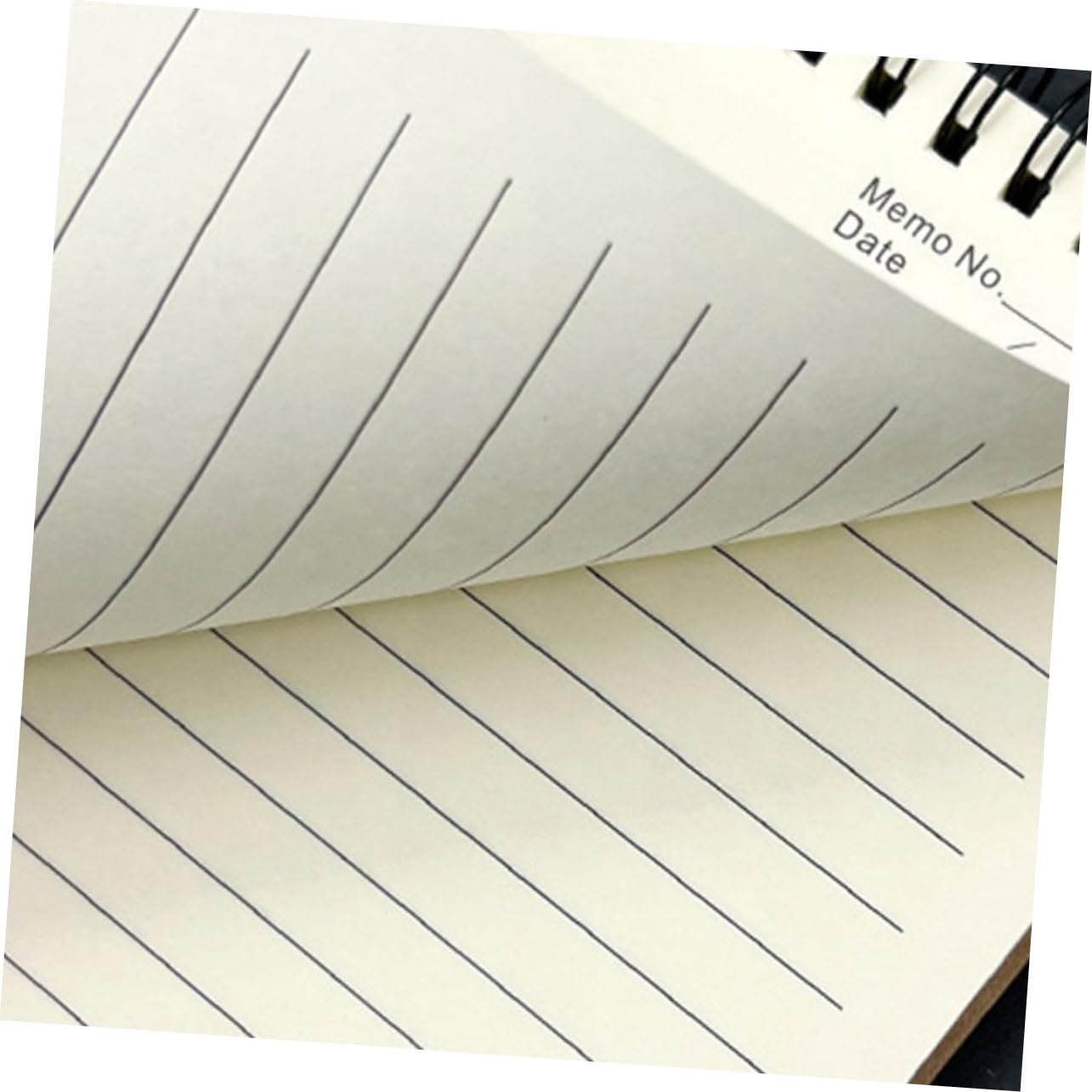 Cahier à Spirale A5 à Rabat, Papier Kraft, Lot de 4, Café