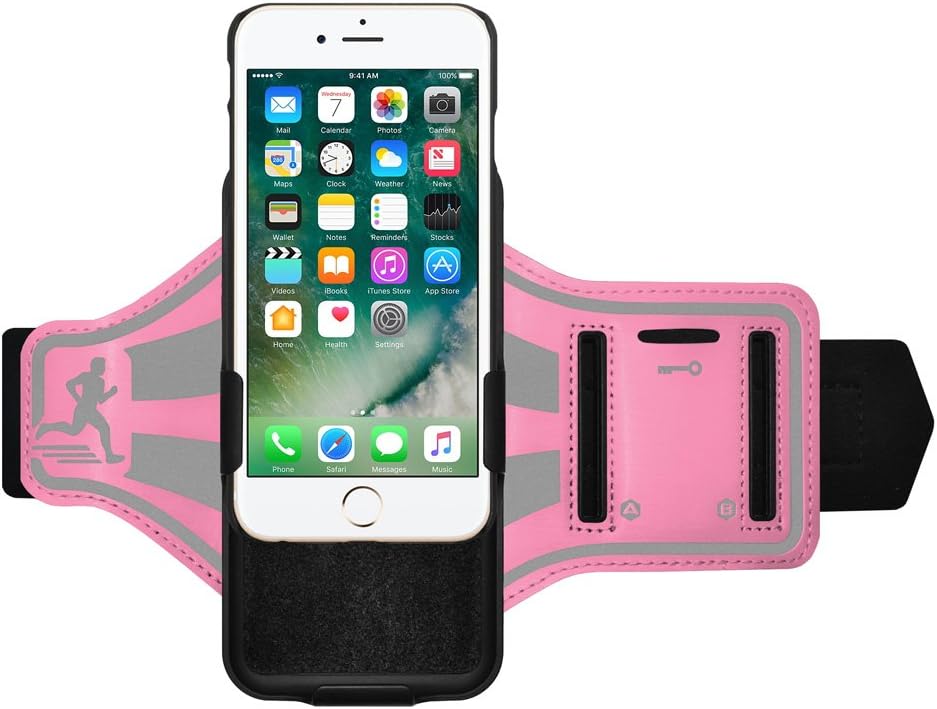 AMZER Shellster Armband Case Armband Case for Apple iPhone 7 Plus - Pink