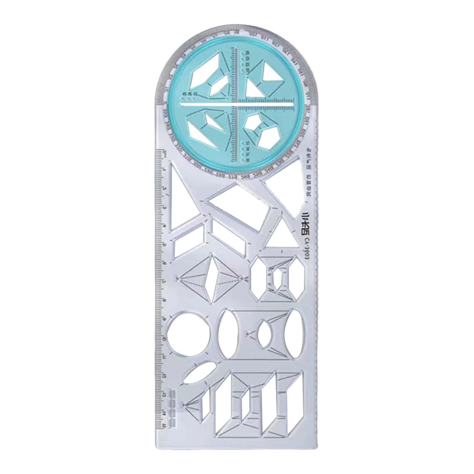 Zanthicia White Transparent Drawing Ruler Essential Item Draft Rulers School Supplies Stationery Useful In Sketching Drawing Ruler For Office Has Various Patterns To, Style C