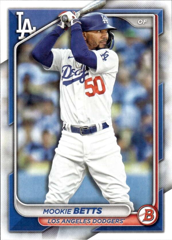 Amazon.com: 2024 BOWMAN #40 MOOKIE BETTS LOS ANGELES DODGERS