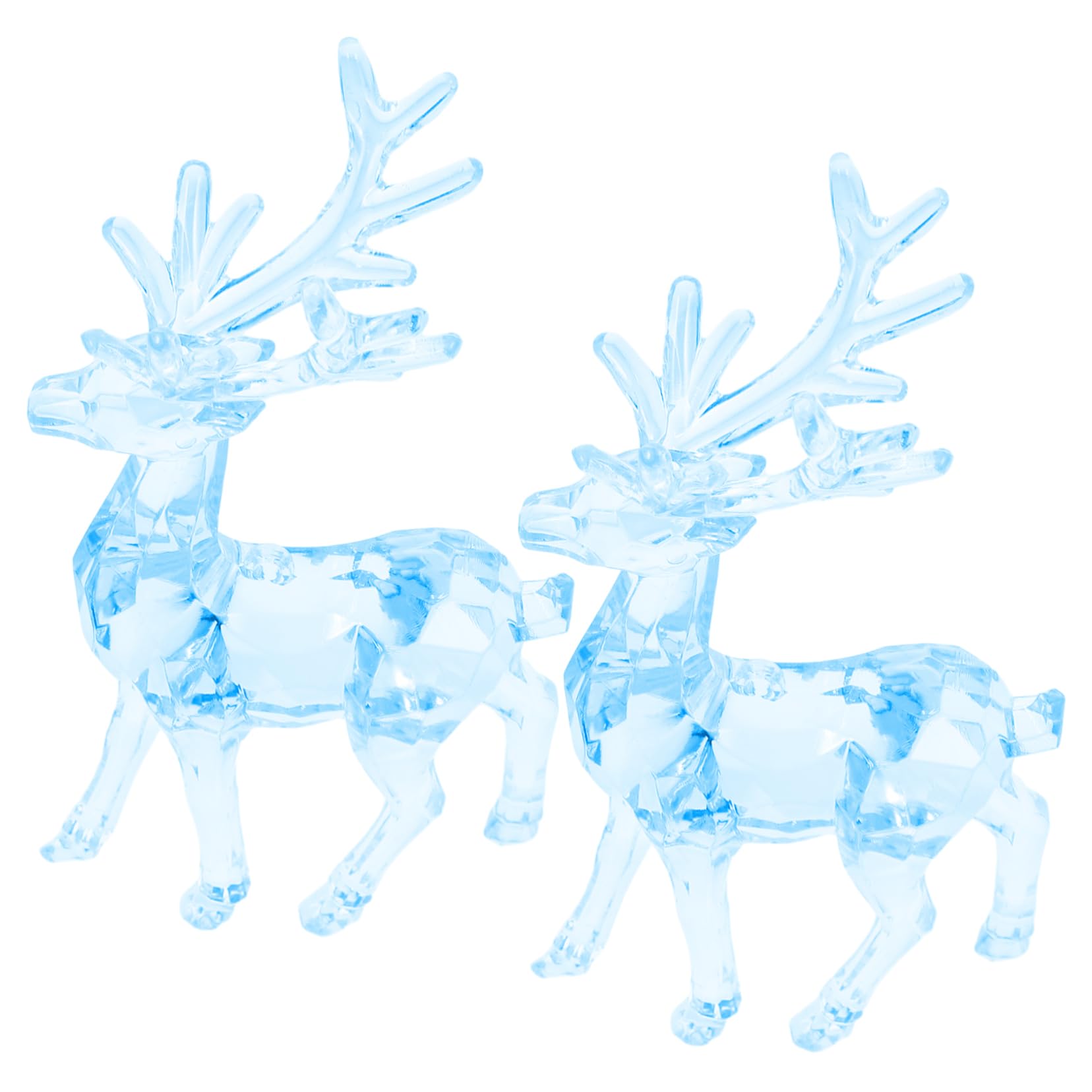Cabilock 8piezas Adornos Colgantes De Elk Acrílico para Árbol De Navidad De Decoraciones Transparentes y para Ventanas Estantes y Decoraciones De